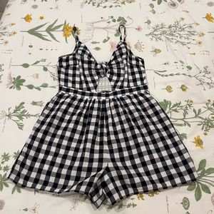 American Eagle Gingham Romper